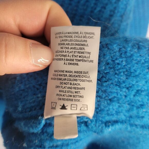 Reitman's Long Sleeve Mock Neck Vlue Pullover - Picture 8 of 11